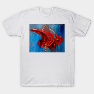 Gypsy Red Dress T-Shirt